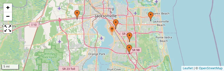 Related schools map