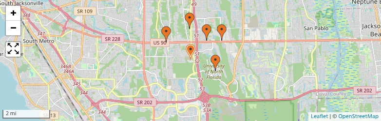 Related schools map