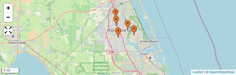 Related schools map