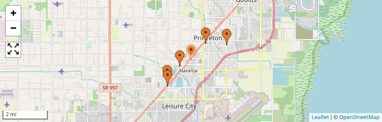 Related schools map