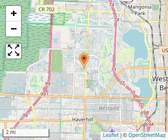 Map of Oxbridge Academy Of The Palm Beaches