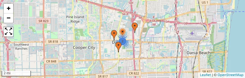 Related schools map