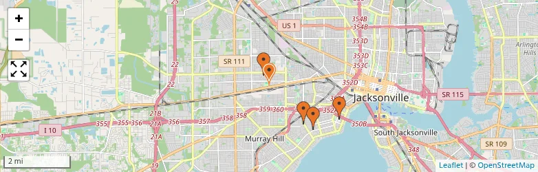 Related schools map