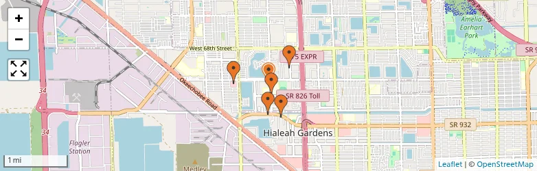 Related schools map