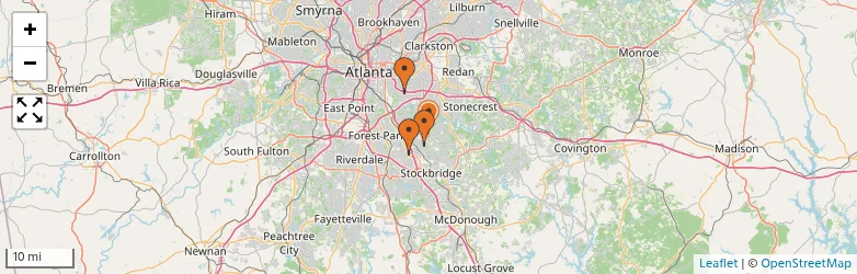 Related schools map