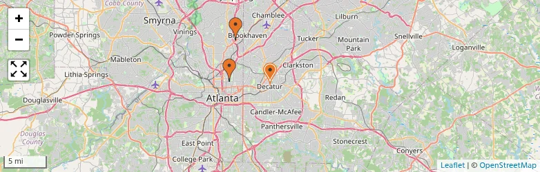 Related schools map