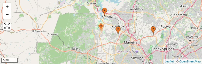 Related schools map