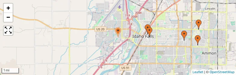 Related schools map