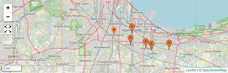 Related schools map