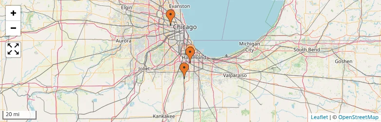 Related schools map