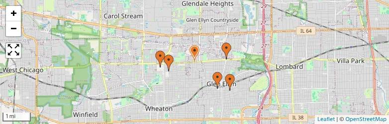 Related schools map