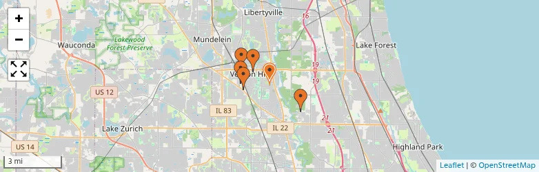 Related schools map
