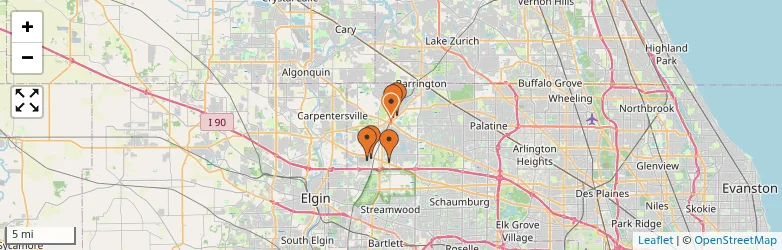 Related schools map