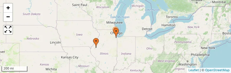 Related schools map