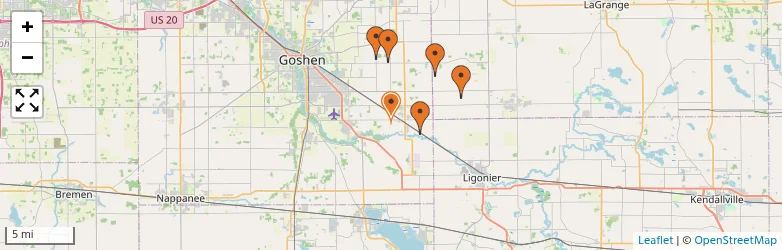 Related schools map
