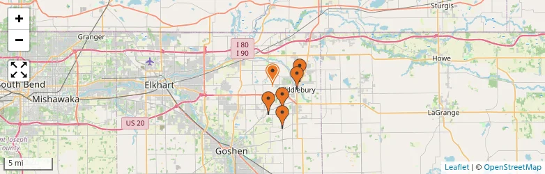 Related schools map
