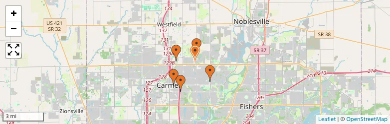 Related schools map