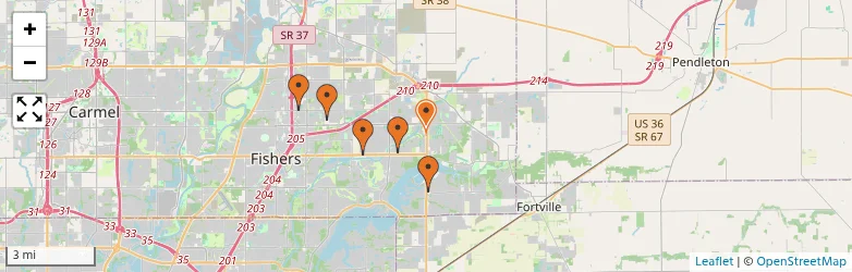 Related schools map