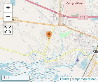 Map of Lake Castle Slidell Private School