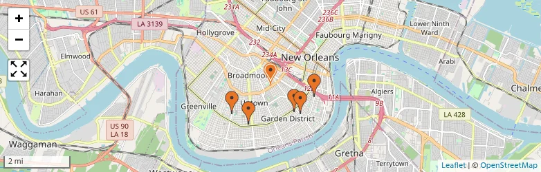 Related schools map