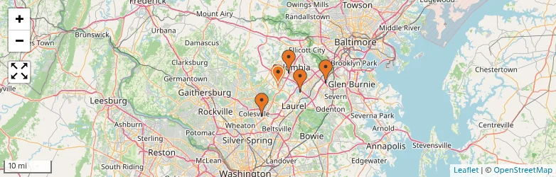 Related schools map