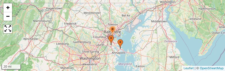 Related schools map