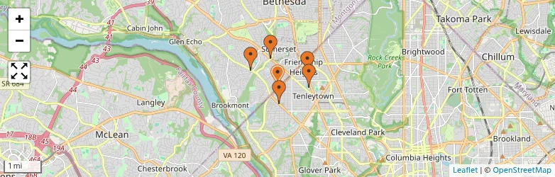 Related schools map