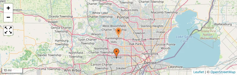 Related schools map