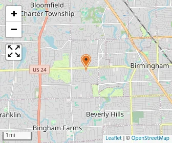 Map of Detroit Country Day School
