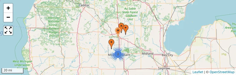 Related schools map
