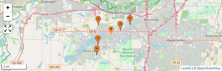 Related schools map