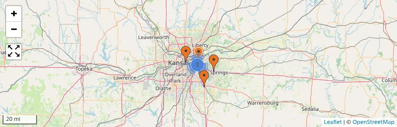 Related schools map