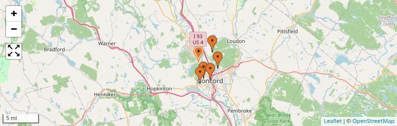 Related schools map