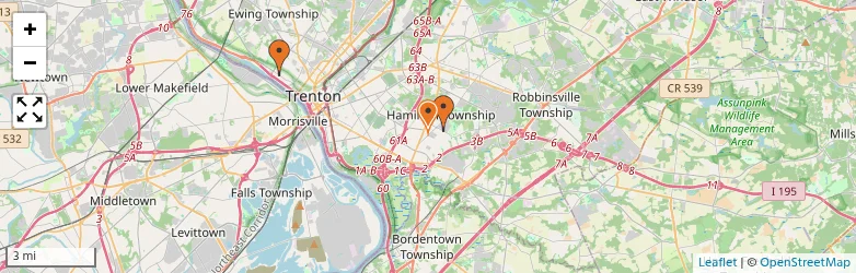 Related schools map