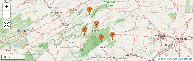 Related schools map