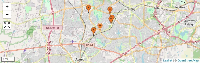 Related schools map