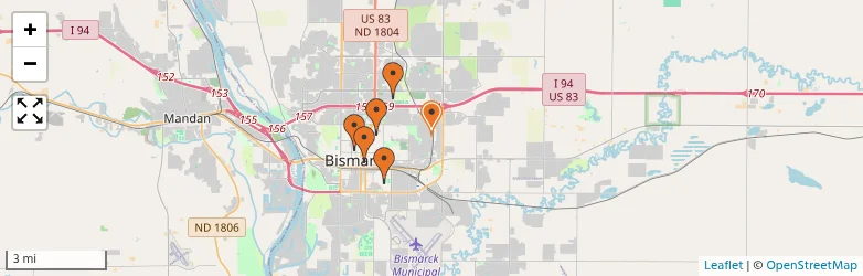 Related schools map
