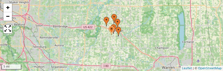 Related schools map