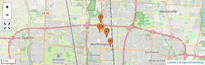 Related schools map