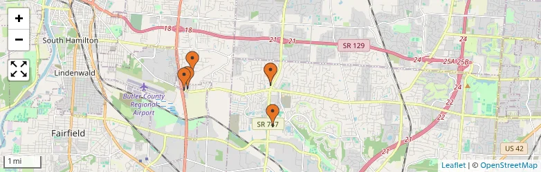 Related schools map
