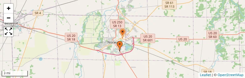 Related schools map