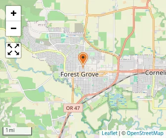Map of Early Learning Community At Pacific University