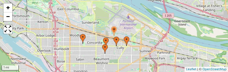 Related schools map