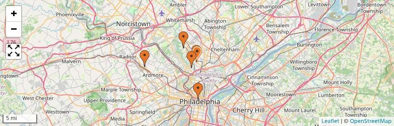 Related schools map