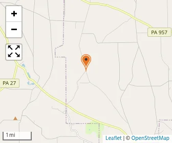 Map of Cozy Corners Amish School