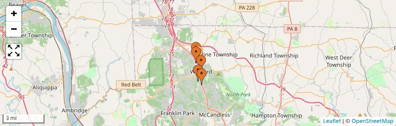 Related schools map
