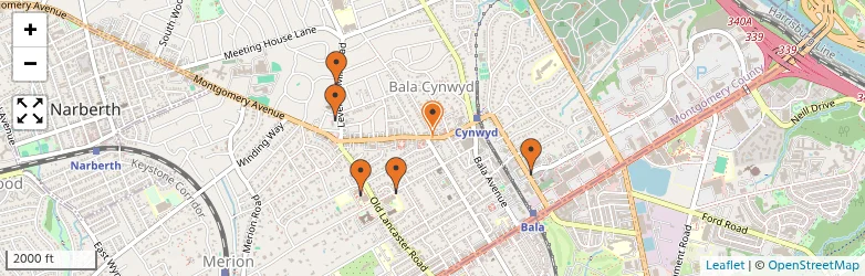 Related schools map
