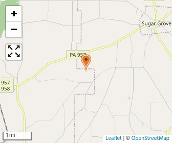 Map of Meadow View Amish School
