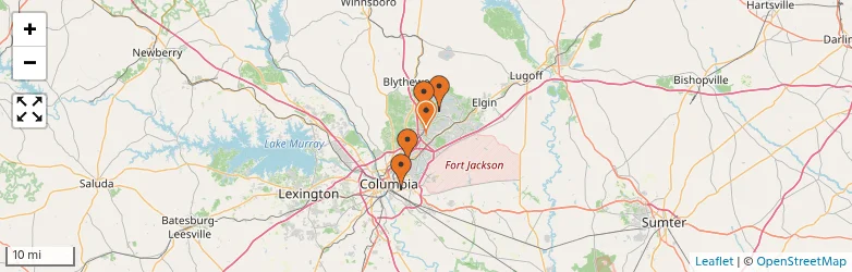 Related schools map