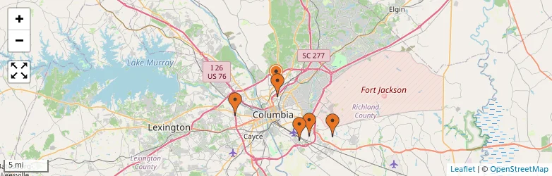 Related schools map